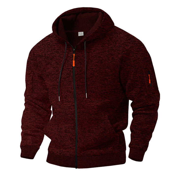 fleece lined sweater conventional sleeve structure clean stitching detail