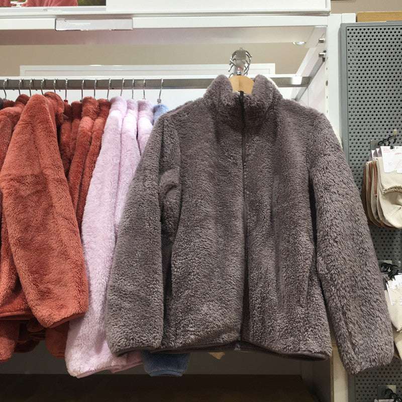 Women's Warm Coral Fleece Jacket – Soft, Cozy, Stylish - www.PrintOne1.com