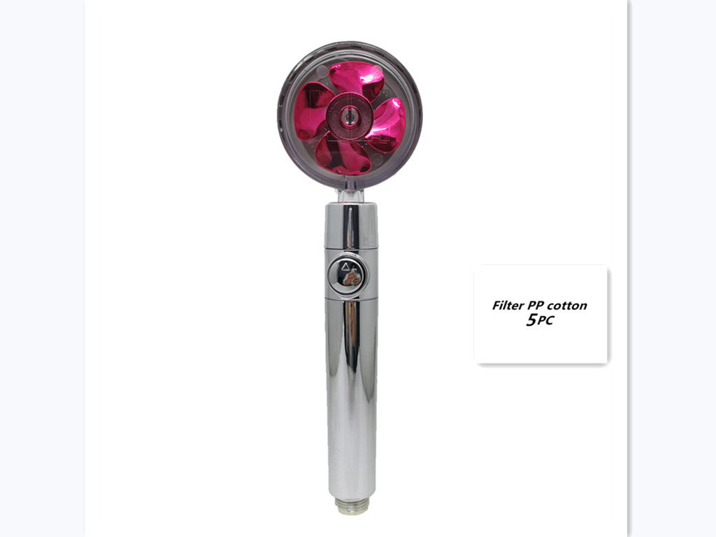 Propeller Driven Shower Head – Turbo Pressure, Save