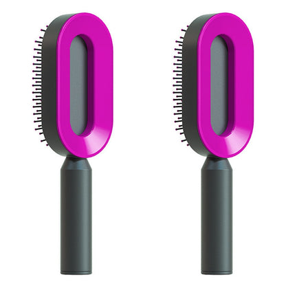 Self Cleaning Hair Brush – Detangle & Shine