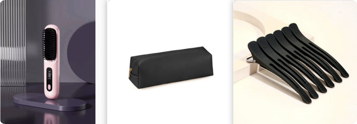 Cordless Hair Straightener Brush Fast Heat Styling Pro