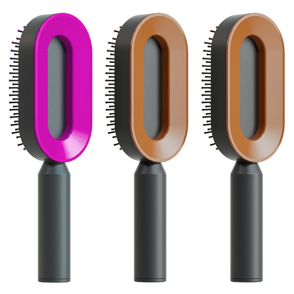 Self Cleaning Hair Brush – Detangle & Shine