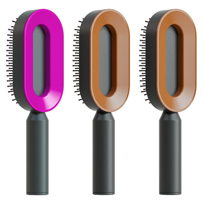 Self Cleaning Hair Brush – Detangle & Shine