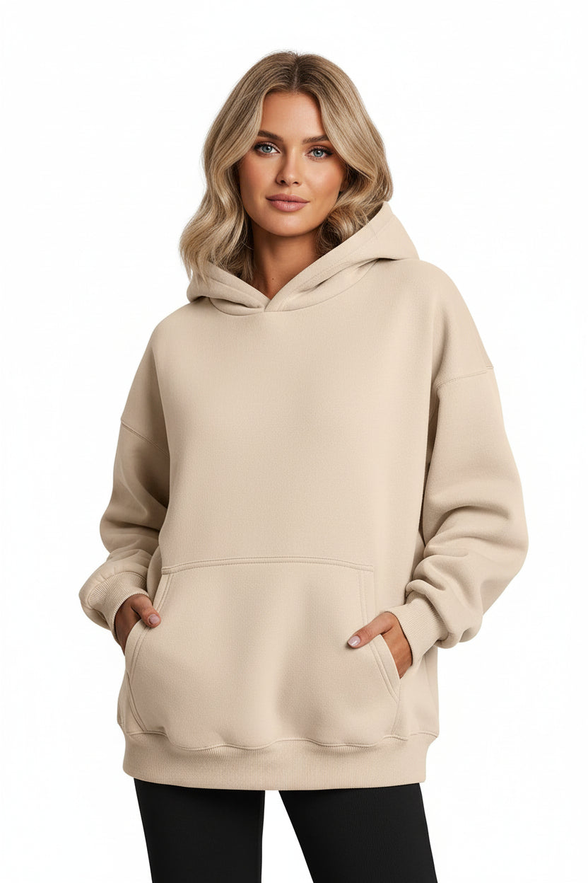 oversized women hoodie with pockets casual loose fit everyday outfit