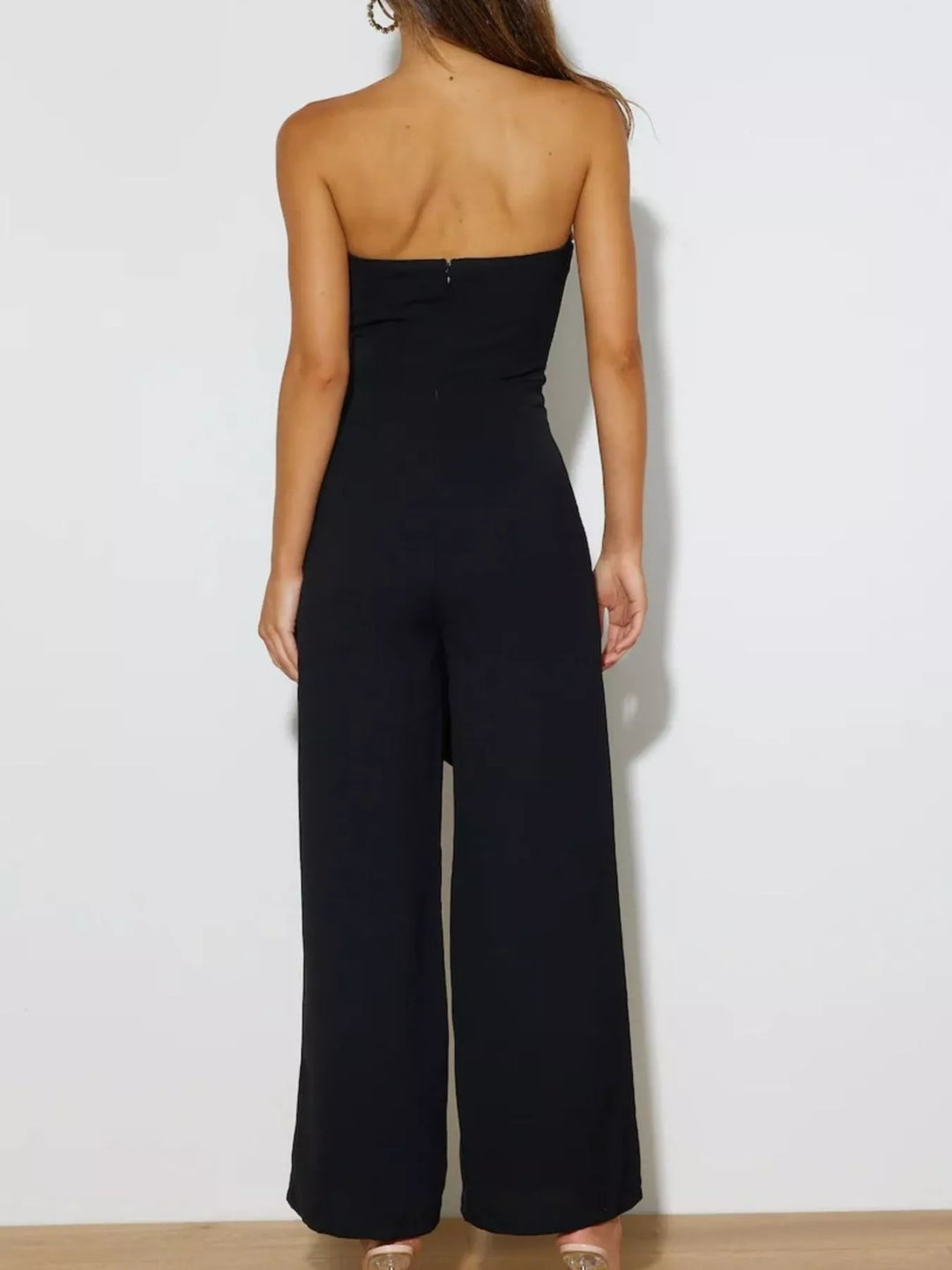 elegant wide leg jumpsuit modern luxury fashion aesthetic