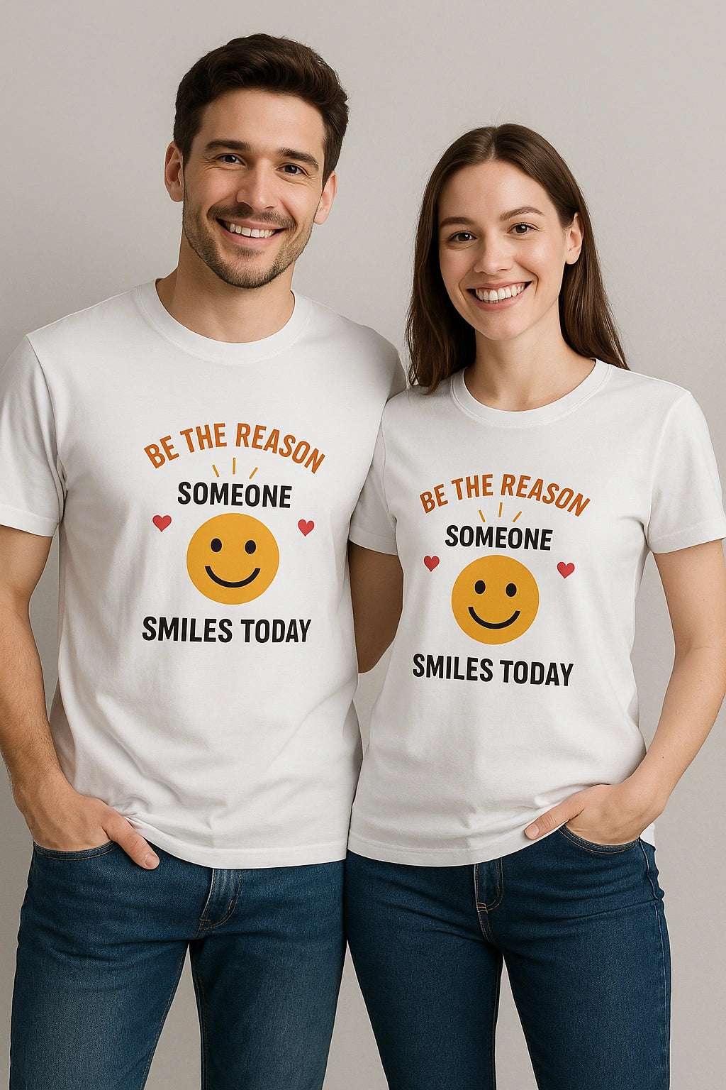 Smiley Face Quote Tee – Oversized Positive Vibes Shirt www.PrintOne1.com