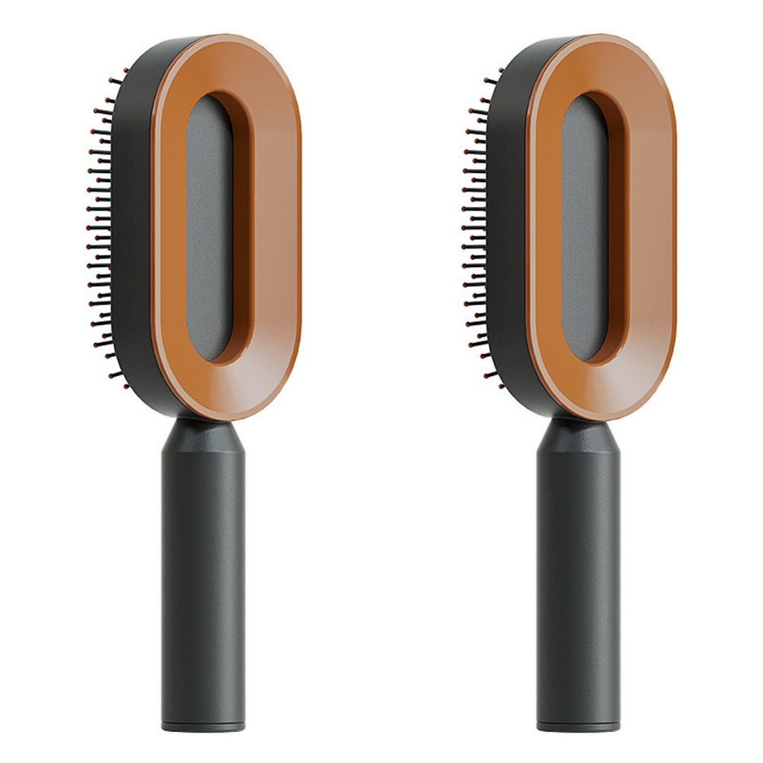 Self Cleaning Hair Brush – Detangle &amp; Shine