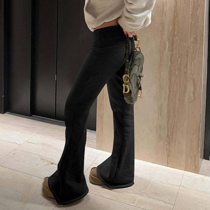 street fashion velvet leggings gray casual city outfit