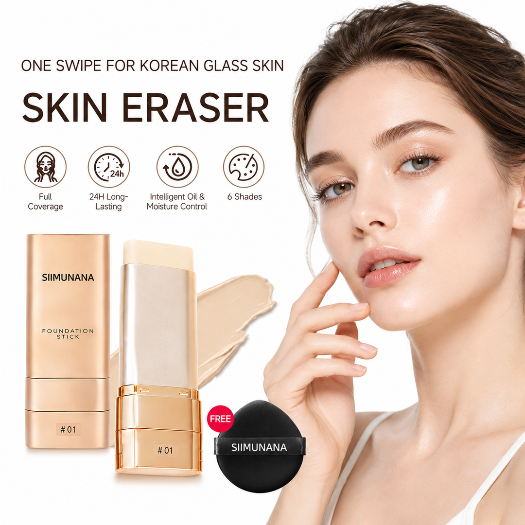Siimunana foundation stick for smooth natural coverage and soft contouring