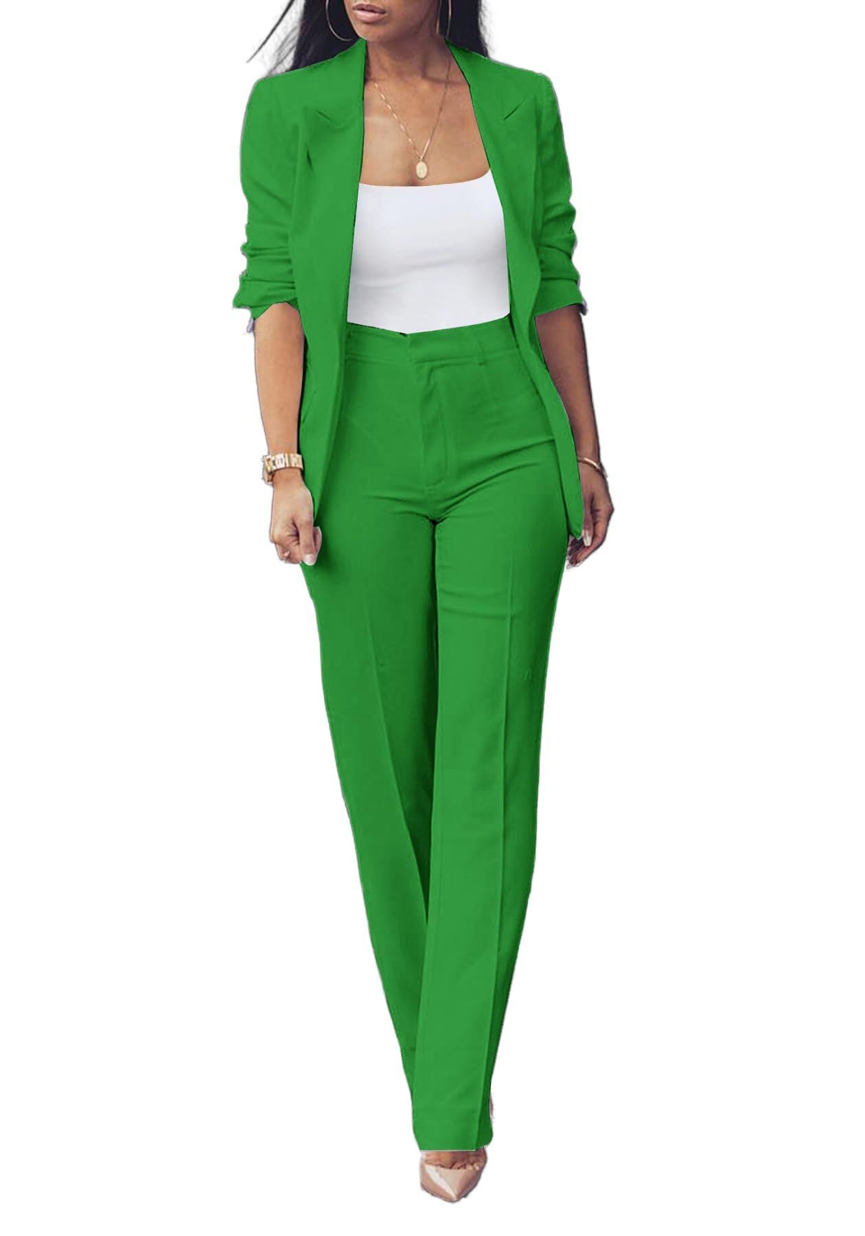 Women's Sleeveless Draping Wide Leg Casual Suit