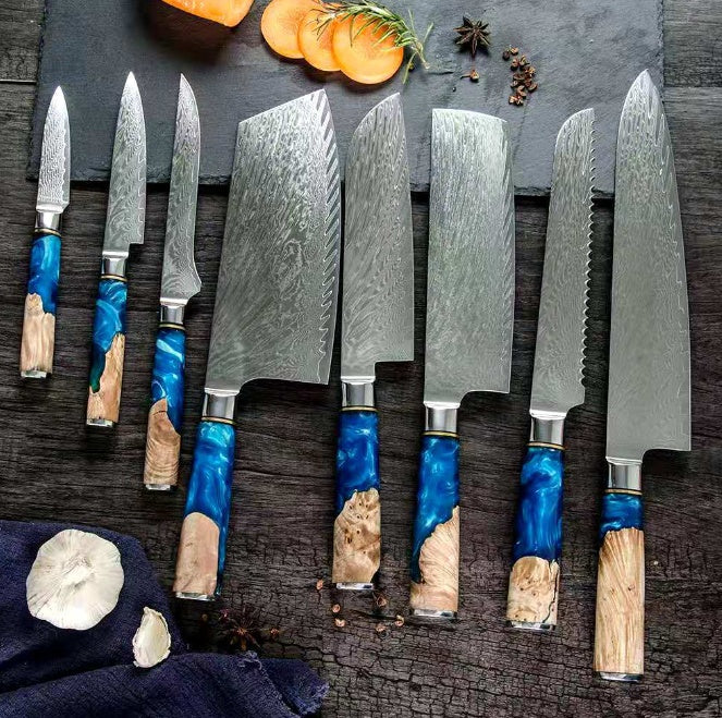 Professional Kitchen Knife Set Stainless Steel Chef Knives