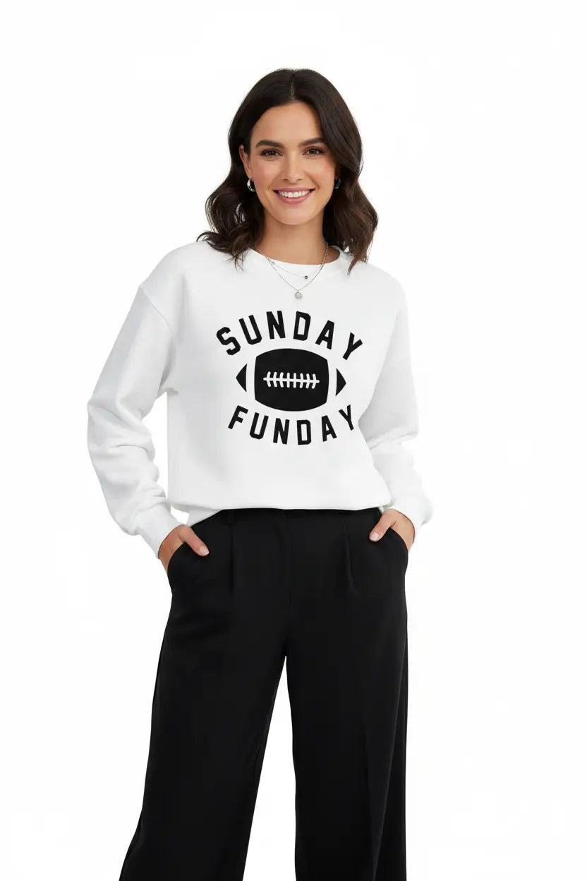 Women’s Crew Neck Sweatshirt pocket detail close view