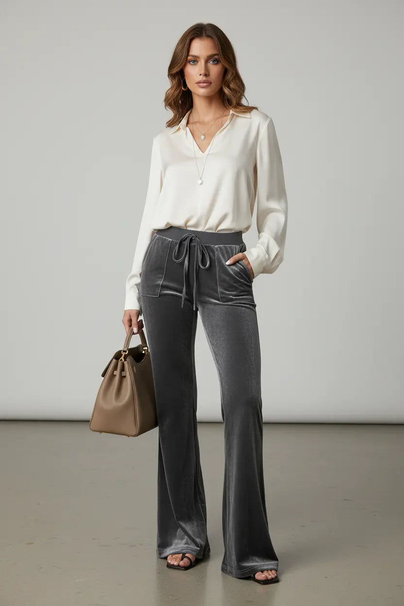 Flared Trousers Women Figure-Flattering Office Fit Day!
