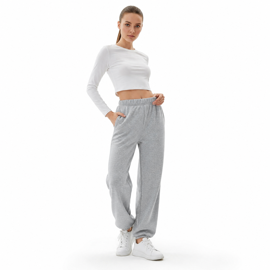 Fleece lined straight leg pants for women offering cozy insulation, high waist support and simple styling in cool weather now