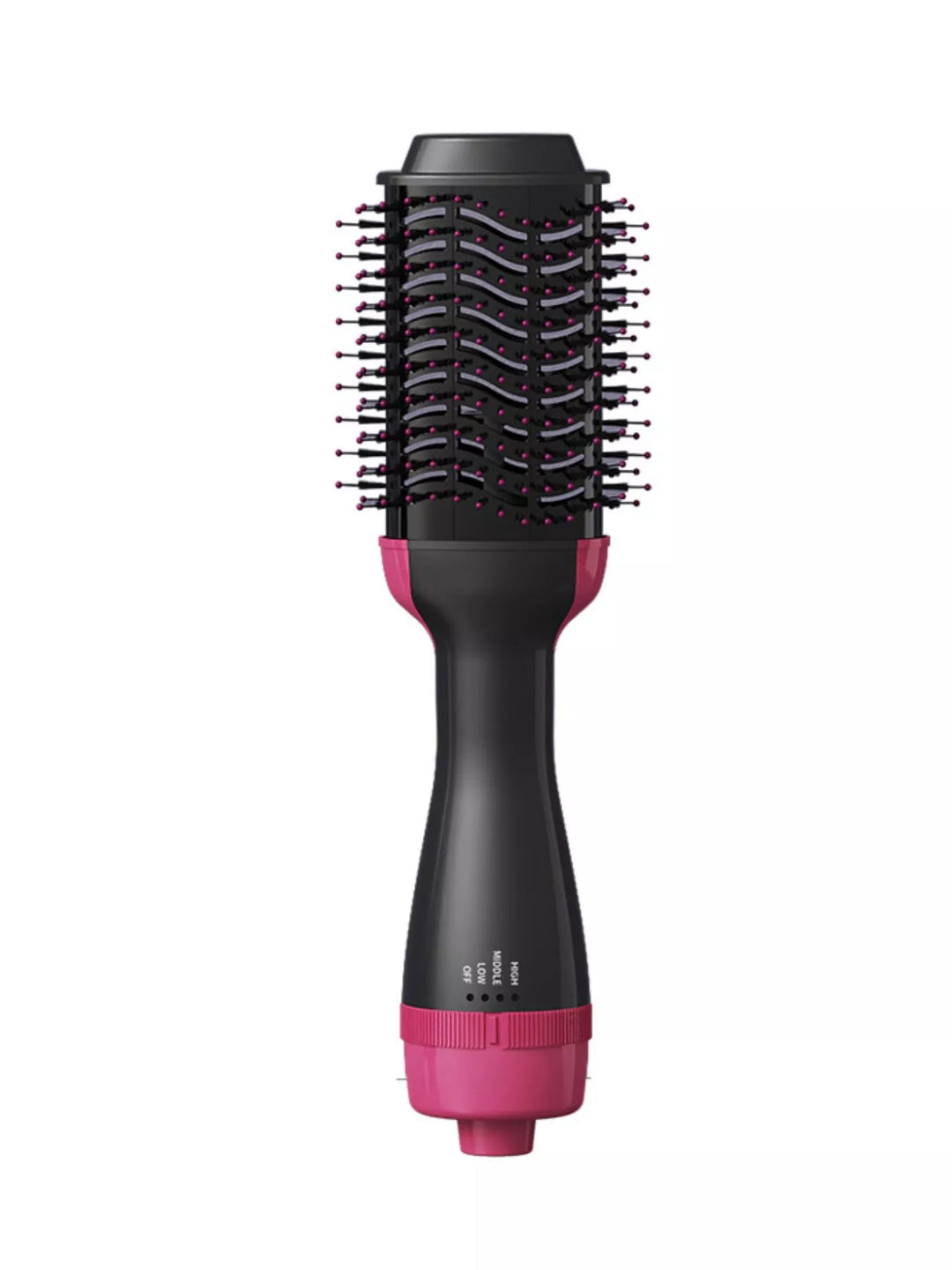 One step hair dryer and straightener brush for easy at-home blowout