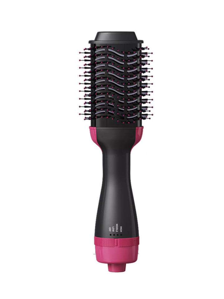 One step hair dryer and straightener brush for easy at-home blowout