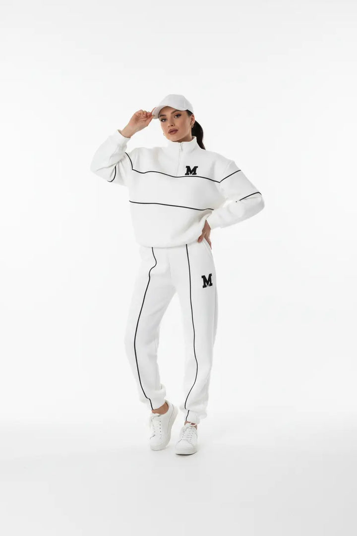 Womens 2 Piece Lounge Set Hoodie Style Sweatpants Set