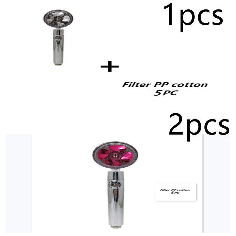 Propeller Driven Shower Head – Turbo Pressure, Save