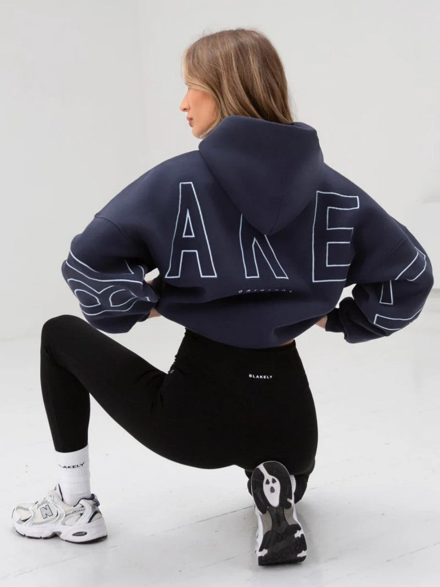 Women Oversized Hoodie Thick Loose Hip Hop Style Street