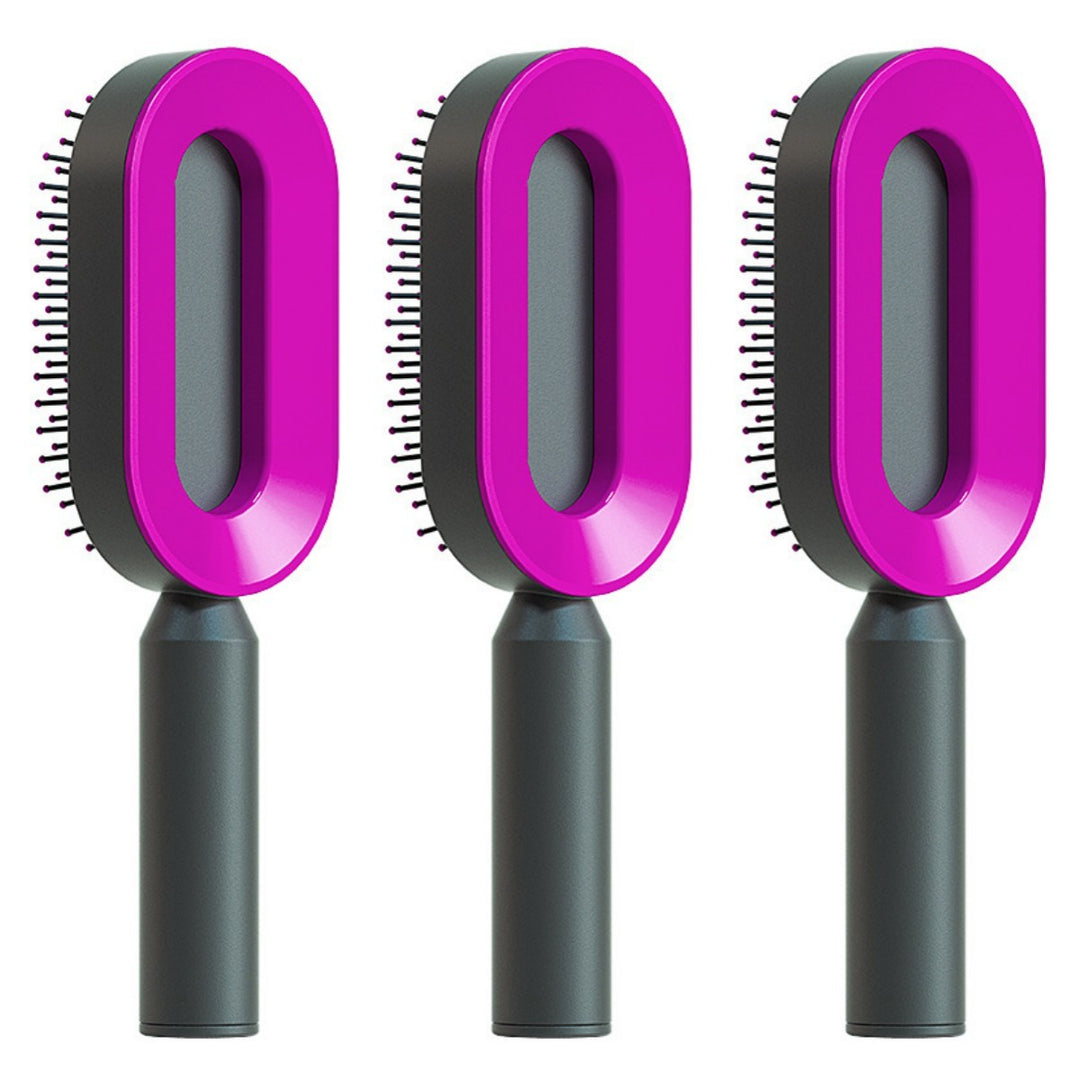 Self Cleaning Hair Brush – Detangle &amp; Shine