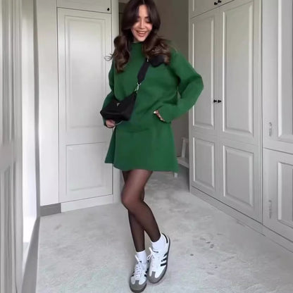 high waist mini skirt set women side profile flattering proportions