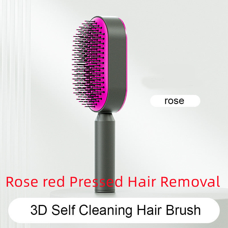 Self Cleaning Hair Brush – Detangle & Shine