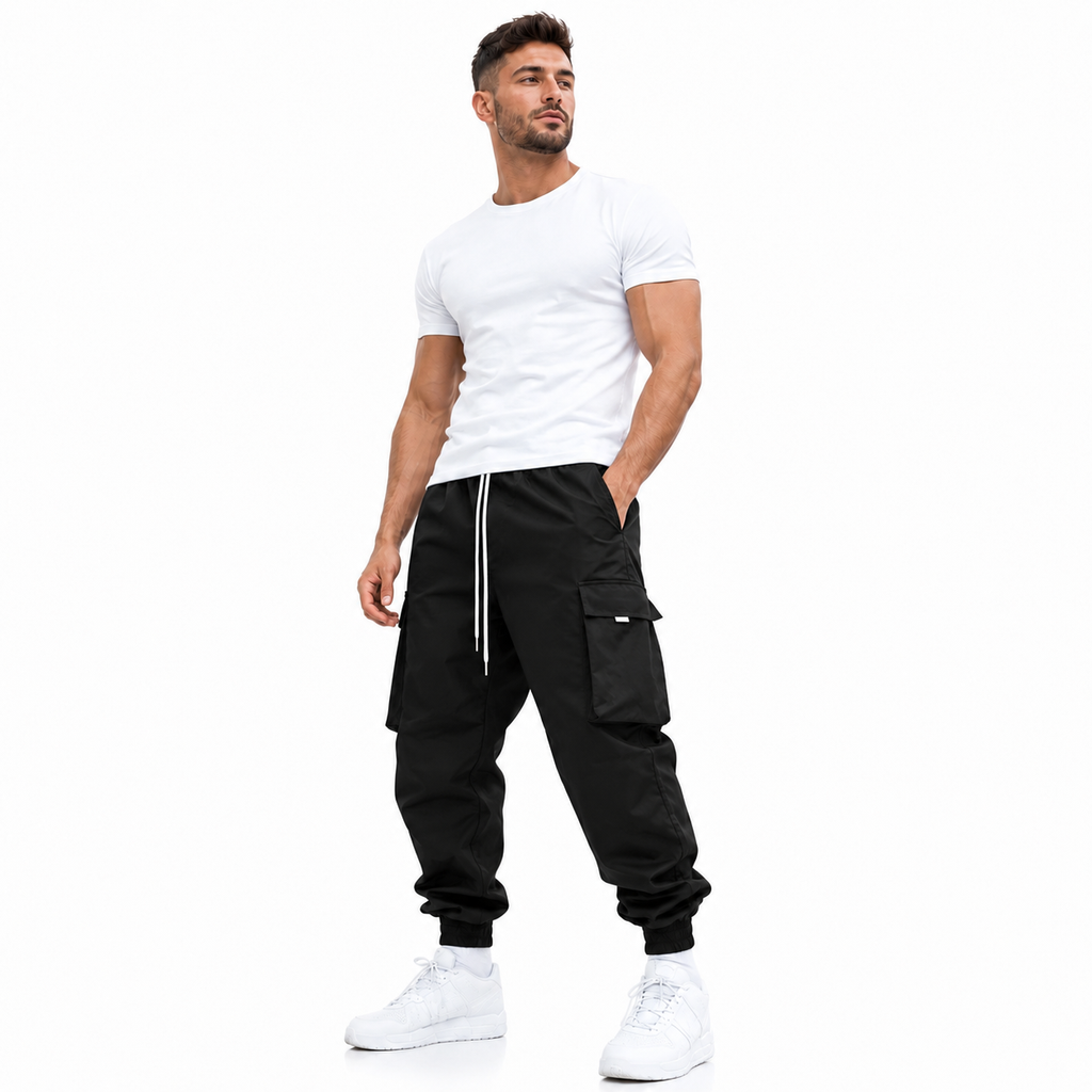 Men's Hip Hop Cargo Pants - Multi Pocket