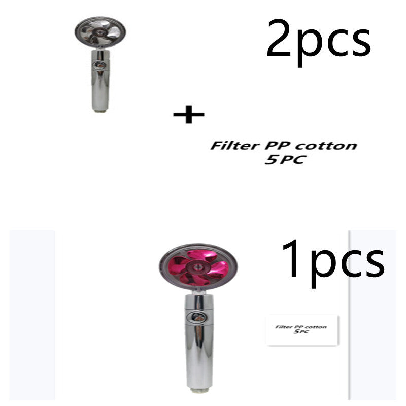 Propeller Driven Shower Head – Turbo Pressure, Save