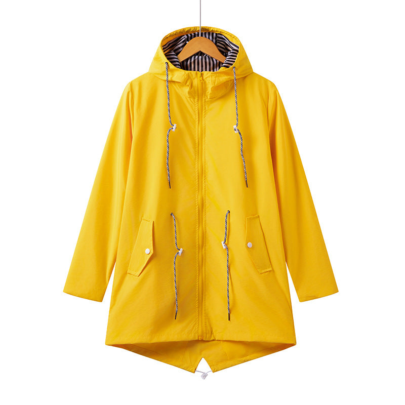 travel windbreaker jacket yellow packed size vs apple