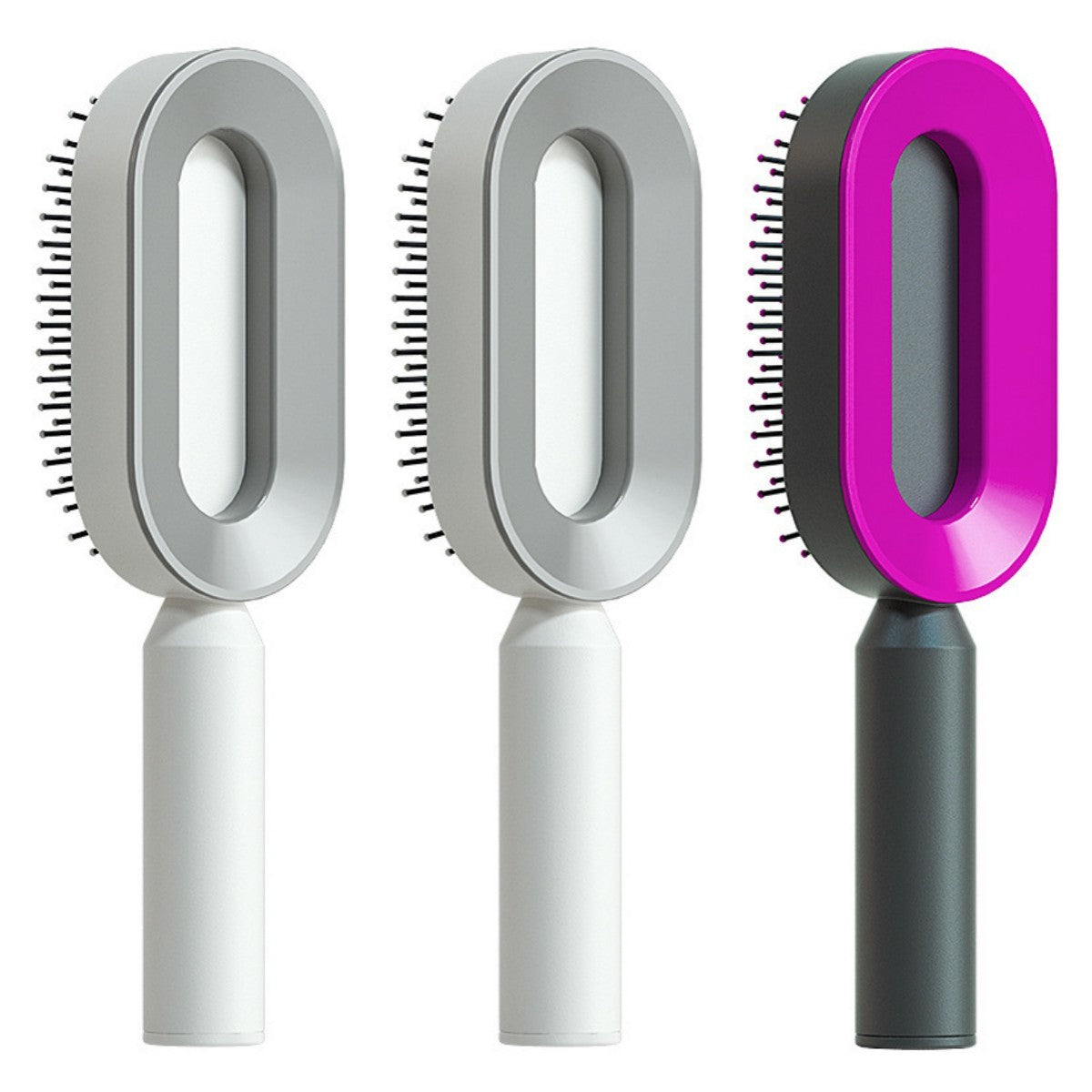 Self Cleaning Hair Brush – Detangle & Shine