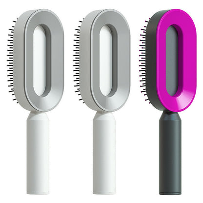 Self Cleaning Hair Brush – Detangle & Shine