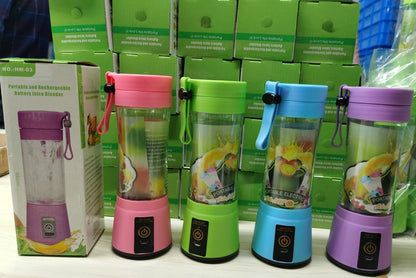 USB Blender for Smoothies - Rechargeable 6-Blade 380ml!