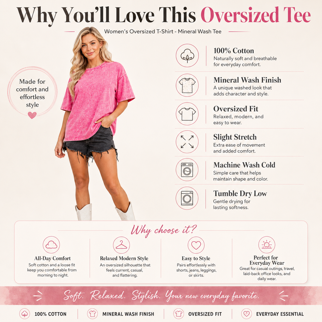 Promotional graphic for an oversized women&