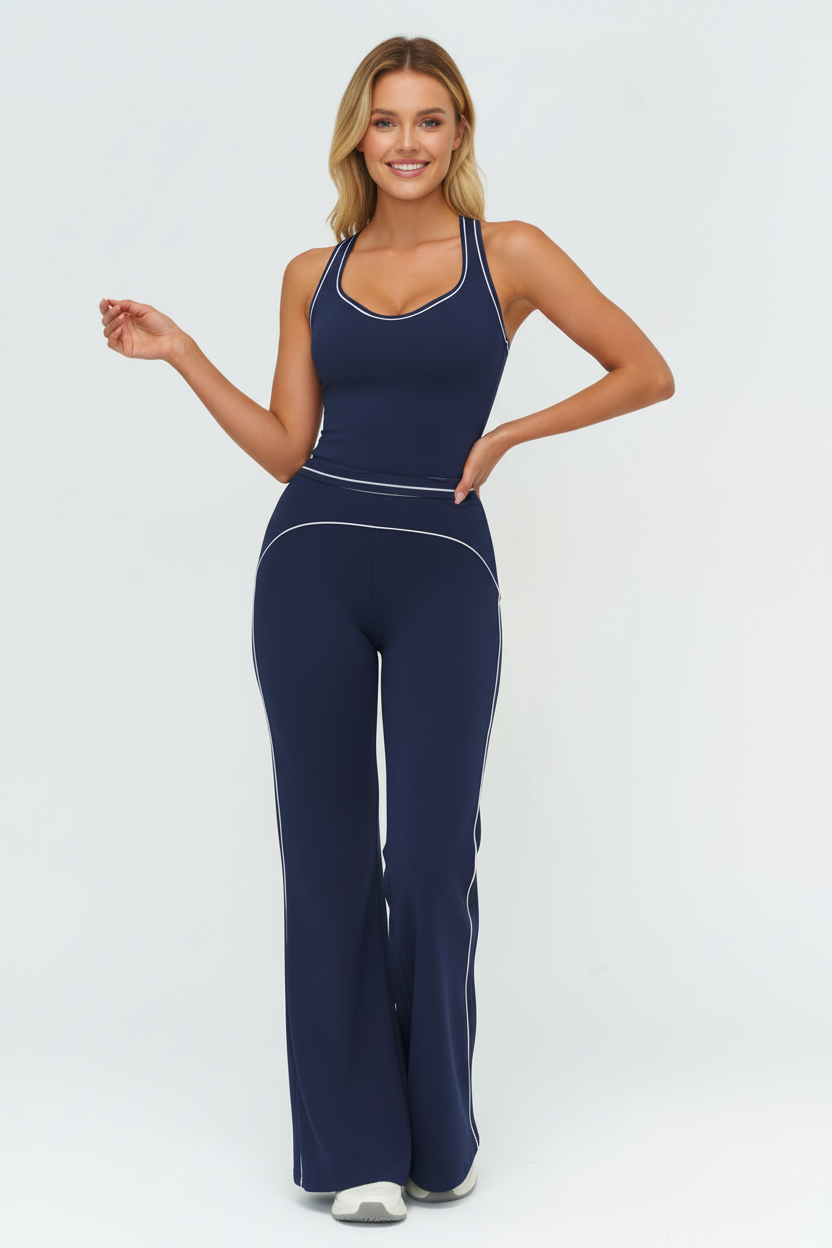 women athletic yoga outfit slim pants stretch training apparel