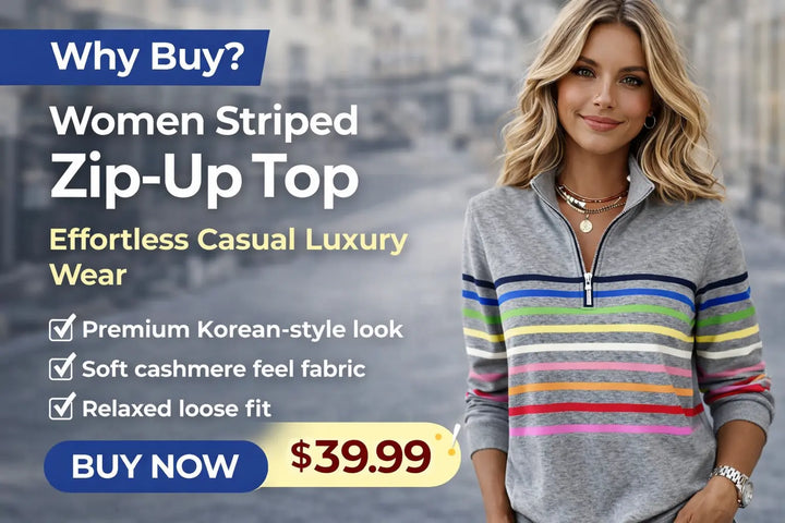 zip neck sweater women soft fabric close-up