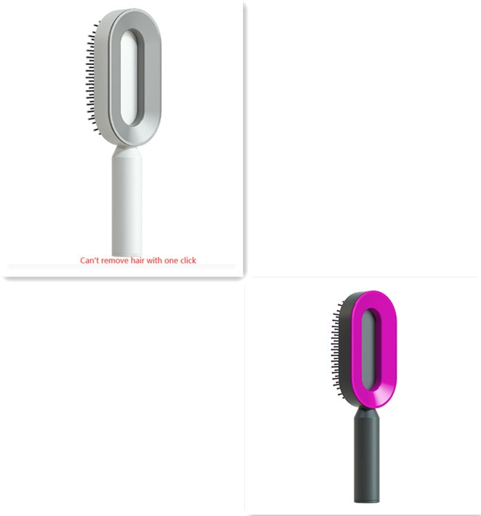 Self Cleaning Hair Brush – Detangle &amp; Shine