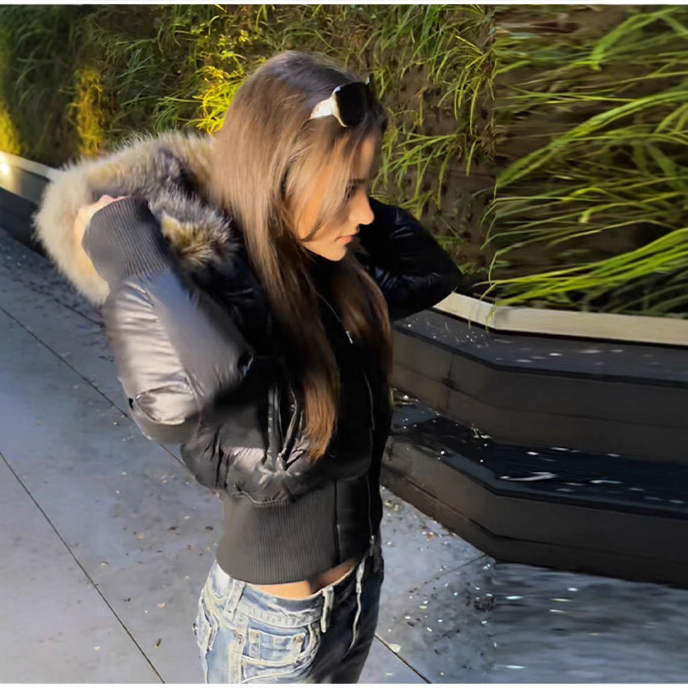 Detachable Sleeve Hooded Coat - Waist-Snatching Warmth!