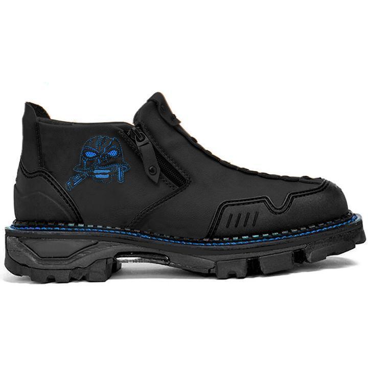 Men’s Halloween Skull Boots – Bold Night Grip