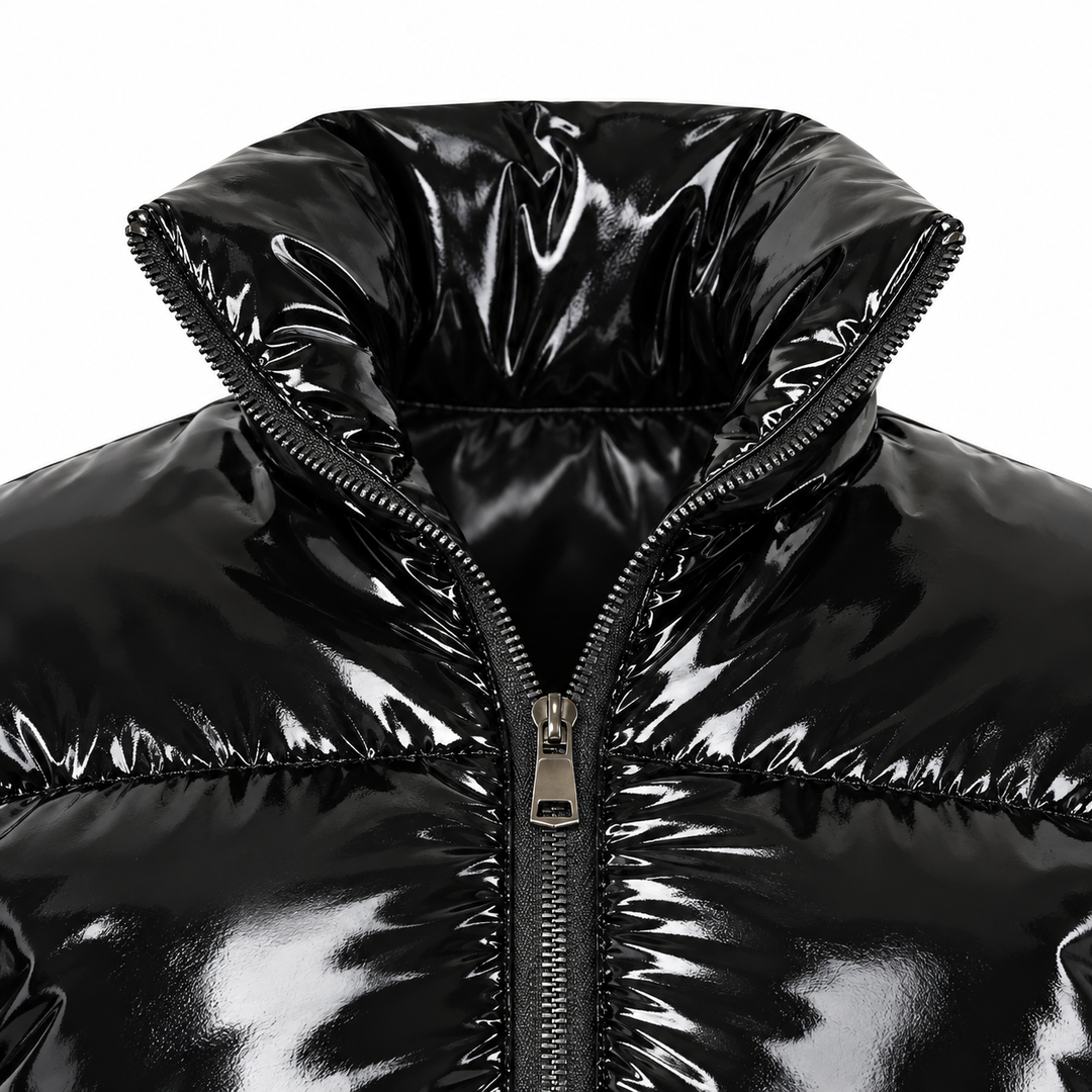Close-up of the black jacket&