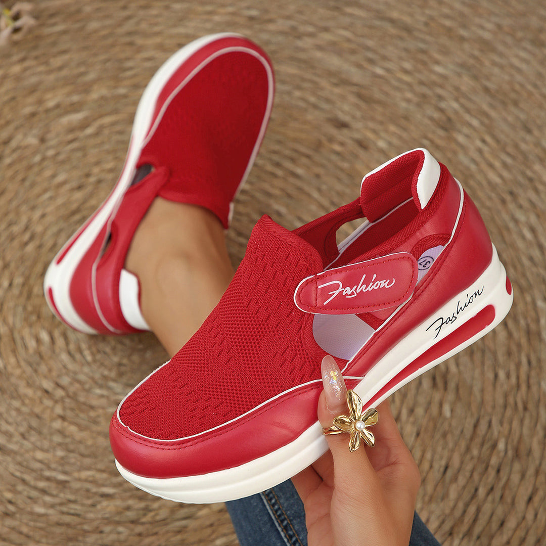 round toe casual shoes women close up