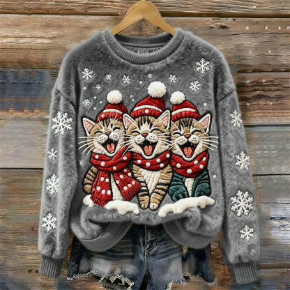 Christmas Sweatshirt Womens - 3D Flannel Cozy Gift Idea