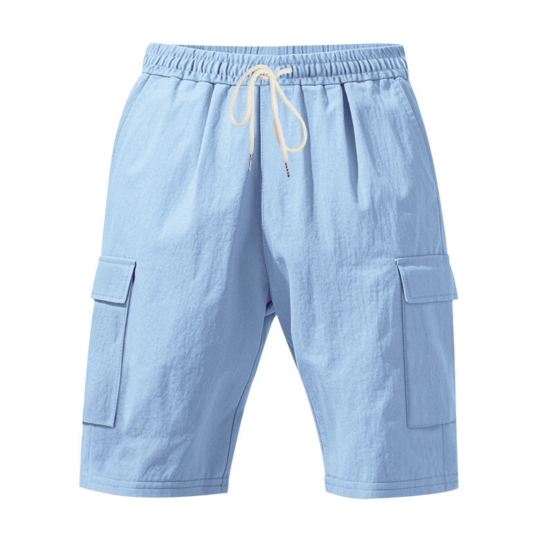 Men’s Linen Shorts – Breathable Beachwear with Pockets