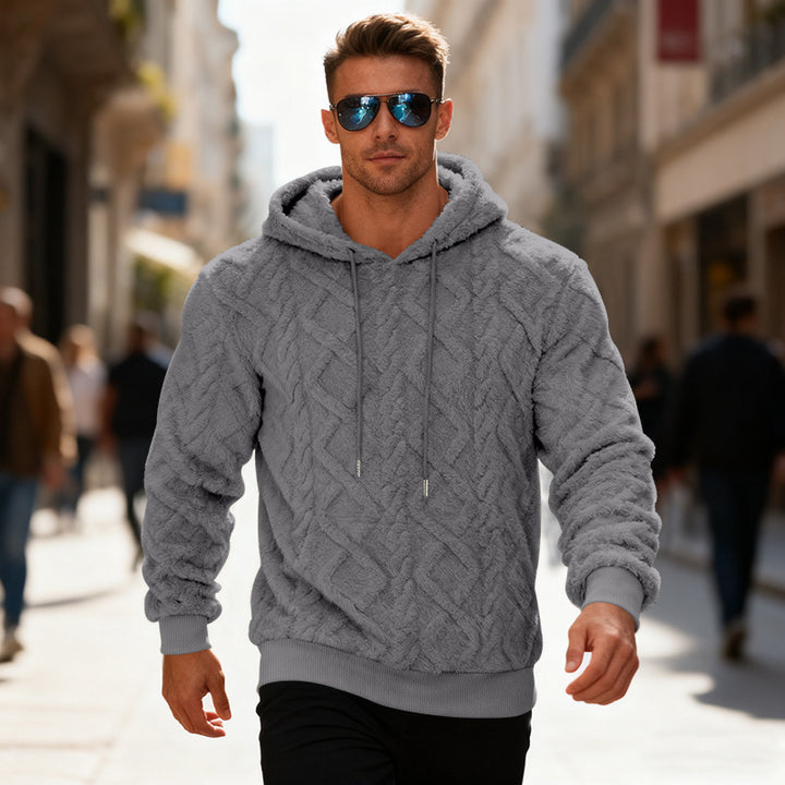 Mens Hoodies - Cozy Fleece Lined Pullover Streetwear XL