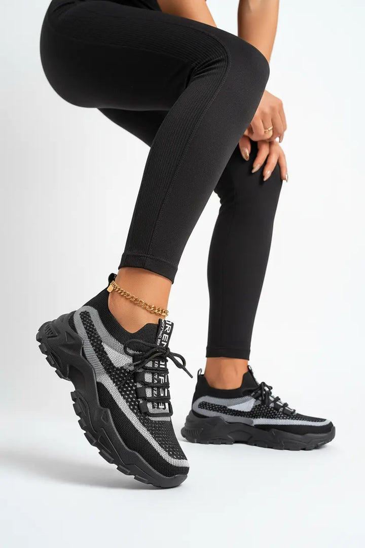 women lace-up sneakers clean finish lifestyle wear