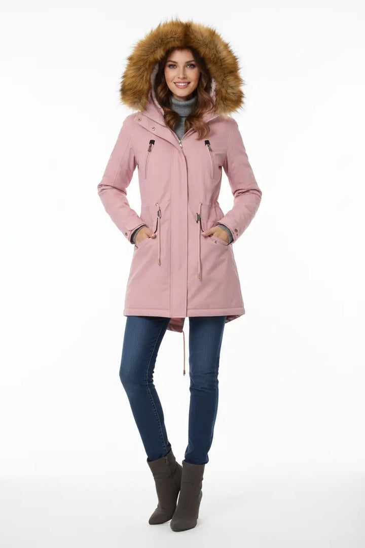 Women’s Cotton Padded Parka plus size fit extended sizing winter comfort styling