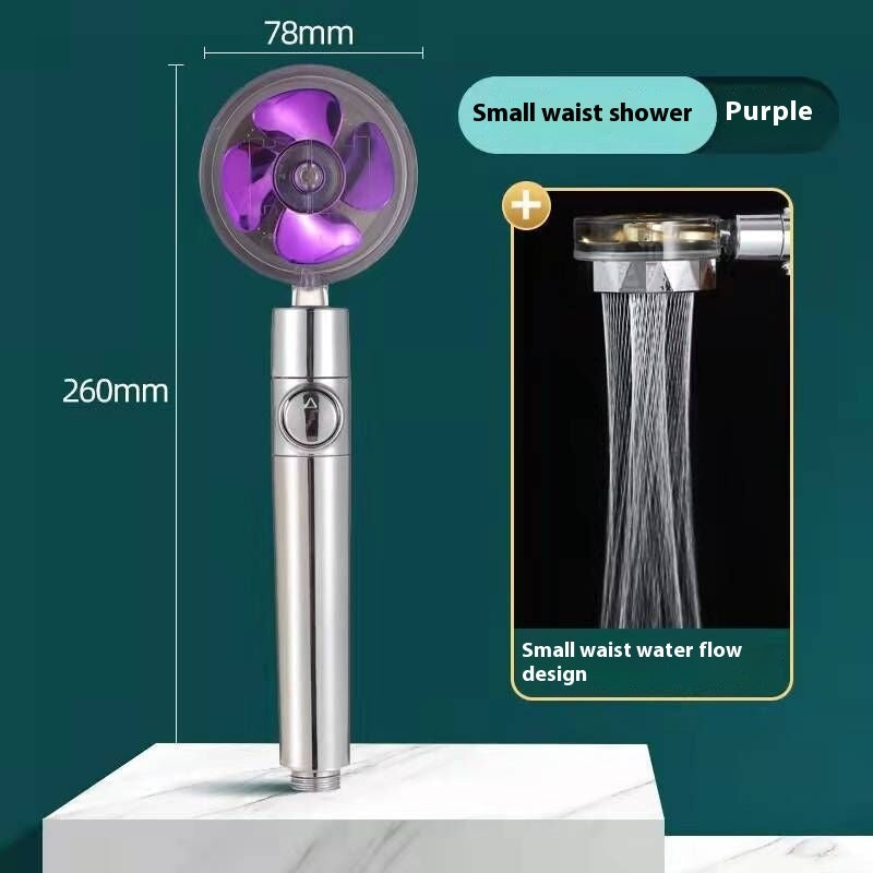 Propeller Driven Shower Head – Turbo Pressure, Save