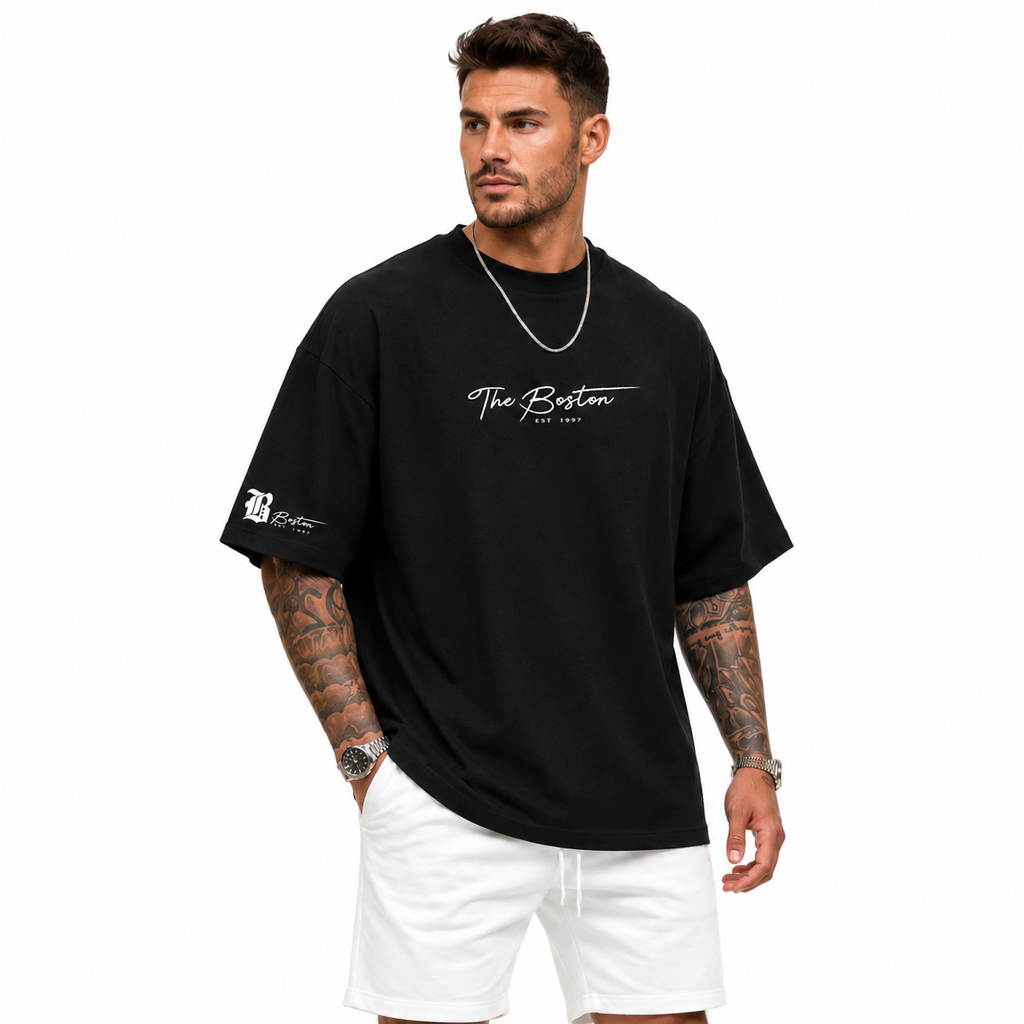 Men Graphic T Shirts Loose Korean Summer Round Neck Tee