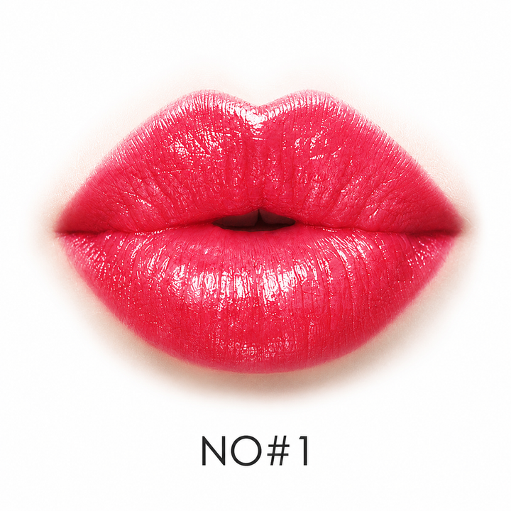 Moisturizing lipstick shade NO1 shown as a confirmed 3.8g lip color option, displayed clearly for design detail for shoppers.