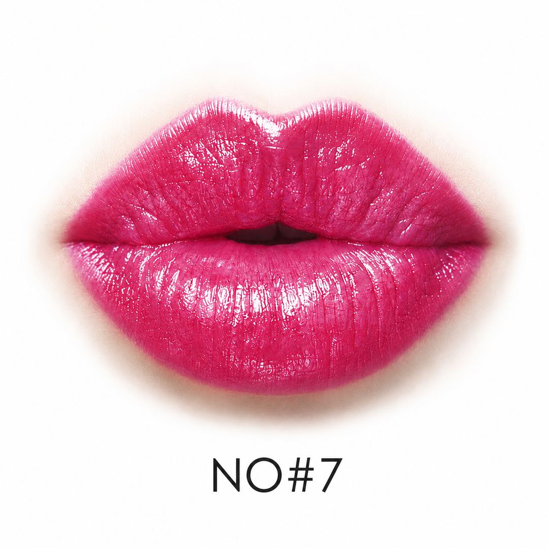 Grapefruit color shade NO7 shown as one of eight confirmed lipstick options, displayed clearly for product comparison online.
