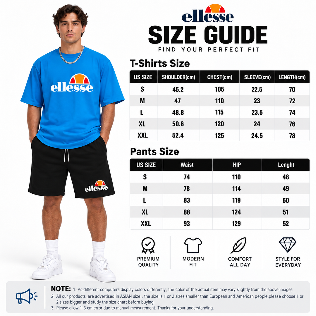 Size guide for the men&